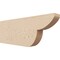Ekena Millwork 2in. W x 6in. H x 16in. L Crestline Woodgrain TimberThane Rafter Tail, Primed Tan RFTUR02X06X16CRERCPR - alternate 1